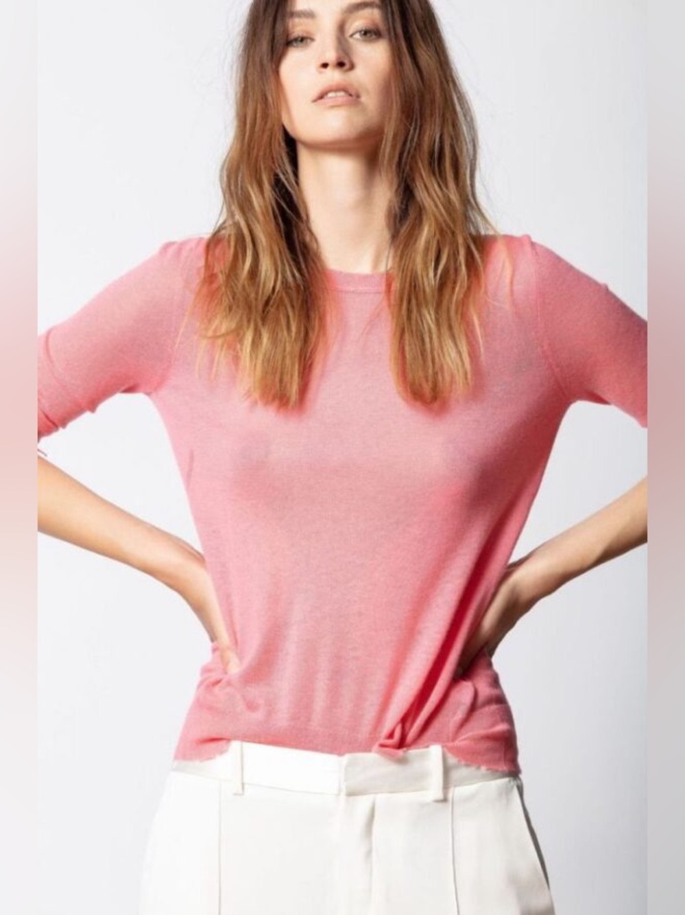 Zadig & Voltaire | Source Cashmere Jumper in Pink Small